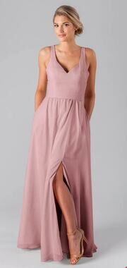 Kennedy Blue Riley Bridesmaid Dress in Dusty Rose Women's 6
